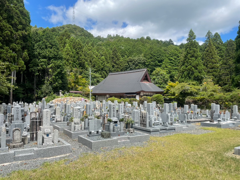 美しく整備された墓地から臨む街並み